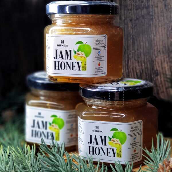 Джем на меду "Яблоко-имбирь" 150 г купить
